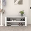 vidaXL Mueble zapatero de madera contrachapada blanco 100x35x45 cm
