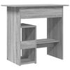 vidaXL Escritorio de madera contrachapada gris Sonoma 80x45x74 cm