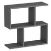 Homemania Mesa de centro Ecrin gris antracita 60x20x59,4 cm