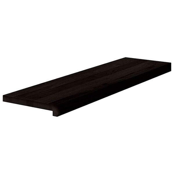 vidaXL Pelda&ntilde;os de escalera 2 uds madera maciza roble marr&oacute;n oscuro