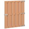vidaXL Puerta de jard&iacute;n 100 x 112 cm WPC y Aluminio Marr&oacute;n
