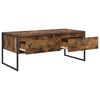vidaXL Mesa de Caf&eacute; Roble Humo 100 x 46 x 40 cm Madera contrachapada