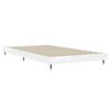 vidaXL Estructura de cama madera de ingenier&iacute;a blanco brillo 90x190 cm