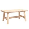 vidaXL Mesa de centro de madera maciza de abeto 90x50x41 cm