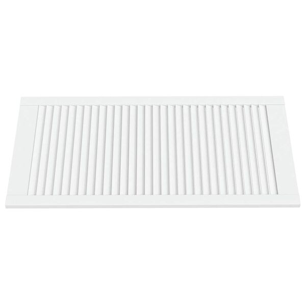 vidaXL Puerta de armario lamas 2 uds madera pino blanco 99,3x49,4 cm