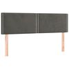 vidaXL Cama box spring con colch&oacute;n terciopelo gris oscuro 140x190 cm