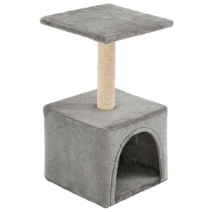 vidaXL Rascador para gatos con poste de sisal 55 cm gris