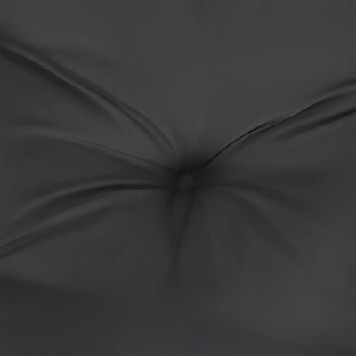 vidaXL Cojín para sofá de palets de tela negro 70x70x12 cm