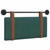 vidaXL Cabecera Colgante Liso Verde oscuro 90 x 55 x 5 cm PU antiguo