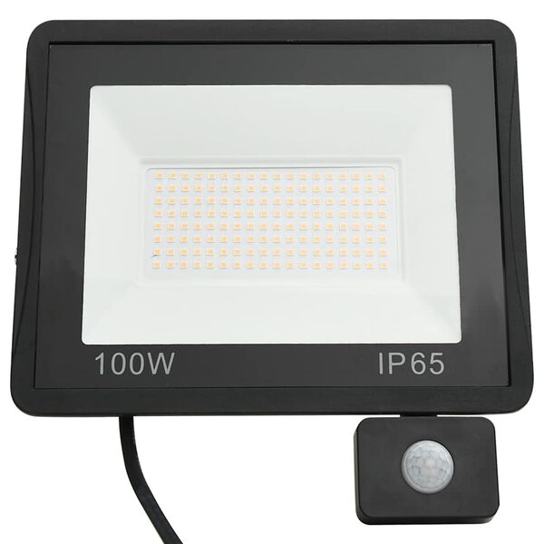 vidaXL Foco LED con sensor 100 W blanco frío