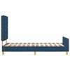 vidaXL Estructura de cama con cabecera Azul 90 x 200 cm tela