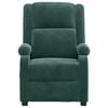 vidaXL Sill&oacute;n reclinable de terciopelo verde oscuro