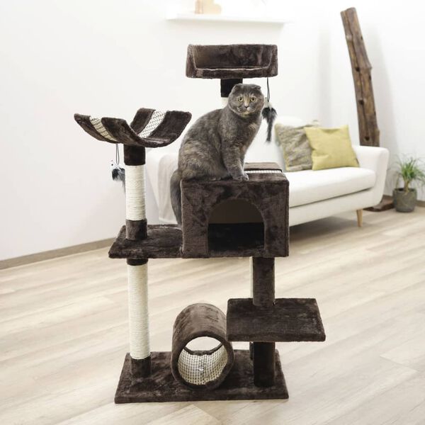Kerbl Rascador para gatos Safari Big marr&oacute;n oscuro 122 cm