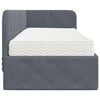 vidaXL Estructura de cama en esquina Gris oscuro 80 x 200 cm