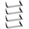 vidaXL Estanter&iacute;as de pared 4 uds. Sonoma gris 60 x 20 x 17 cm