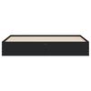vidaXL Estructura cama con cajones madera ingenier&iacute;a negra 180x200 cm