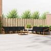 vidaXL Conjunto de sof&aacute;s de exterior con coj&iacute;n 9 pcs Natural y negro