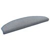 vidaXL Alfombras autoadhesivas para escaleras 15 pcs Gris claro y azul