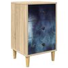 vidaXL Mesa de noche RAALTE Roble Sonoma 36 x 33 x 60 cm
