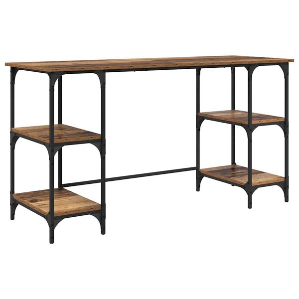 vidaXL Escritorio Madera Vieja 140 x 50 x 75 cm Madera contrachapada