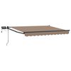 vidaXL Toldo manual retr&aacute;ctil con LEDs Topo 100% Poli&eacute;ster y Aluminio