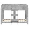 vidaXL Cama Litera para Ni&ntilde;os con colch&oacute;n Gris Concreto 80 x 160 cm