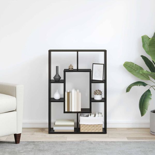 vidaXL Librer&iacute;a Roble Negro 63 x 20 x 90 cm Madera de ingenier&iacute;a