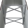 vidaXL Jardinera arriate acero galvanizado marrón 114x40x68 cm
