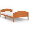 vidaXL Estructura cama sin colch&oacute;n madera pino marr&oacute;n miel 120x200 cm
