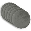 vidaXL Funda de almohada 6 uds. HEERLEN Gris oscuro Di&aacute;m. 30 cm