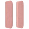vidaXL Cabecero de terciopelo rosa 203x16x78/88 cm
