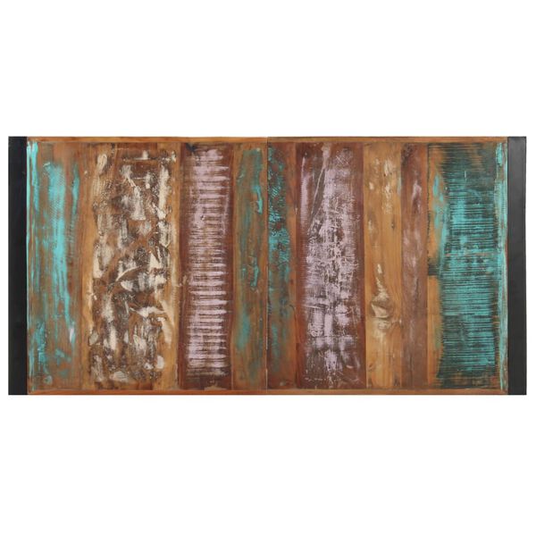 vidaXL Mesa de centro madera maciza reciclada 140x70x40 cm