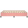 vidaXL Estructura de cama sin colch&oacute;n terciopelo rosa 140x190 cm