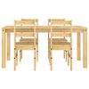 vidaXL Juego de comedor Panama 5 pzas madera maciza de pino