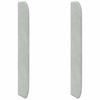 vidaXL Oreja de cabecero Gris claro 80 x 16 x 4 cm Terciopelo