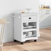 vidaXL Carrito de cocina BODO blanco 67,5x45x80 cm