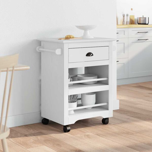 vidaXL Carrito de cocina BODO blanco 67,5x45x80 cm