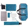 vidaXL Tienda de campaña familiar iglú 9 personas impermeable azul
