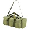 vidaXL Bolso de lona estilo militar 3-en-1 45 L verde oliva