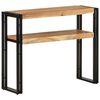 vidaXL Mesa consola de madera maciza de acacia 90x30x75 cm