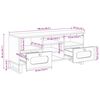 vidaXL Mueble de TV Marr&oacute;n 100 x 33 x 46 cm Madera de mango maciza