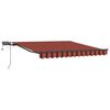 vidaXL Toldo Retr&aacute;ctil Manual Naranja y marr&oacute;n 300 x 250 cm tela