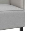 vidaXL Sofa de Espalda Alta 101cm Gris nube tela