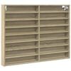 vidaXL Vitrina de madera de ingenier&iacute;a roble Sonoma 100x8,5x75 cm