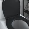 vidaXL Asiento de WC Negro 44,8 x 37,3 x 4,2 cm Duroplast