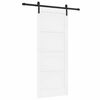 vidaXL Puerta Corredera Blanco 83 x 202 cm Madera de Pino Maciza