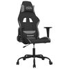 vidaXL Silla gaming tela gris claro y negro