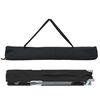 vidaXL Cama de Camping Plegable 2 pcs Negro 194 x 62,5 x 42,5 cm