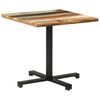 vidaXL Mesa de bistr&oacute; cuadrada madera maciza reciclada 80x80x75 cm