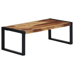 vidaXL Mesa de centro de madera maciza de acacia 110x60x40 cm
